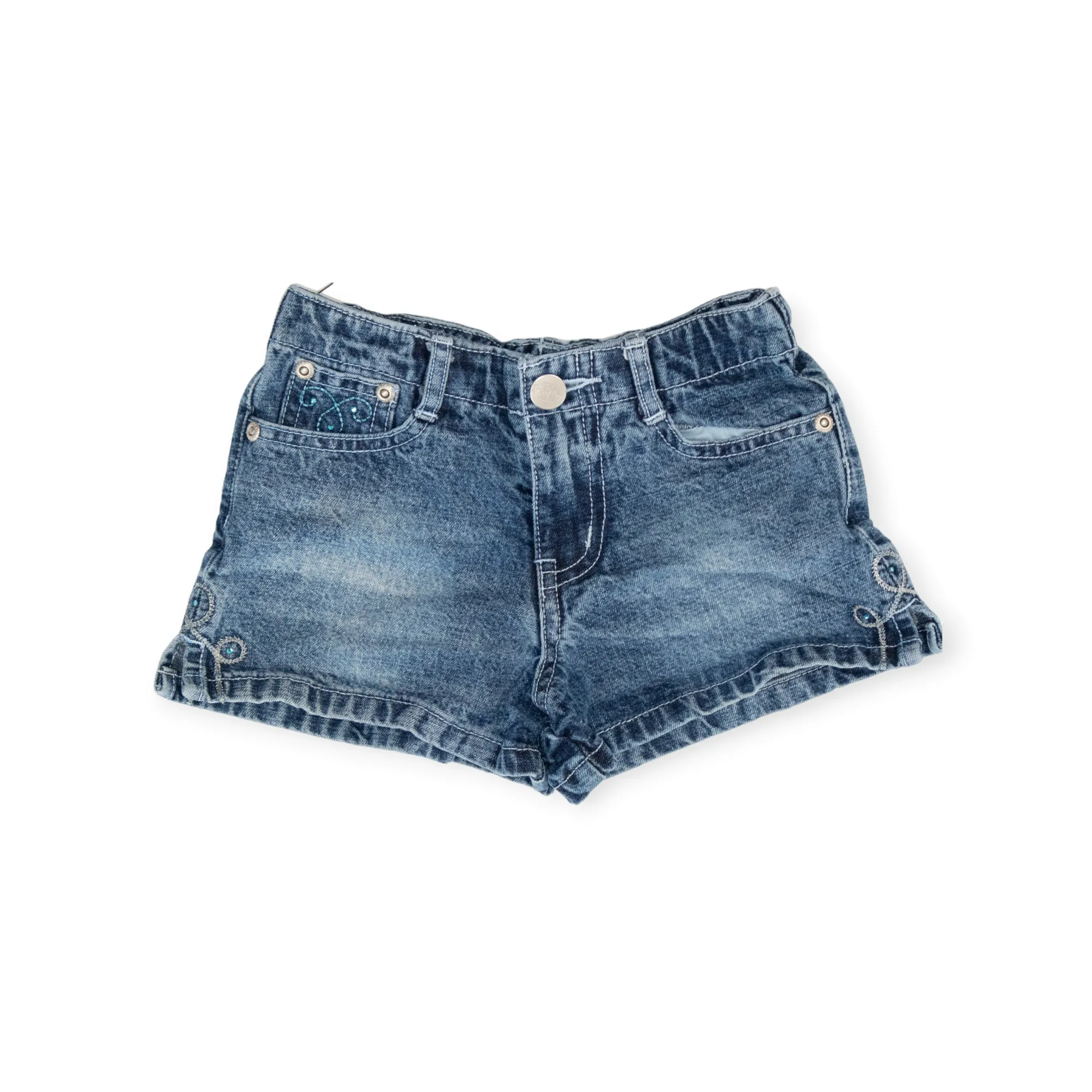 GIRL SIZE 4 YEARS - FRIENDS, Denim Shorts EUC B51