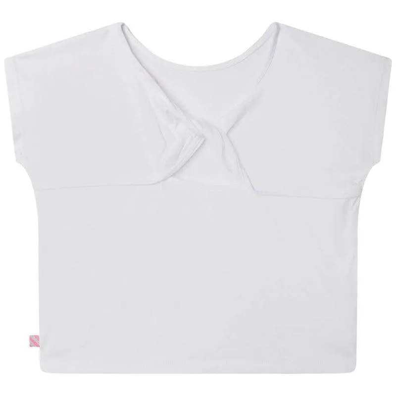Girls White Butterfly T-Shirt