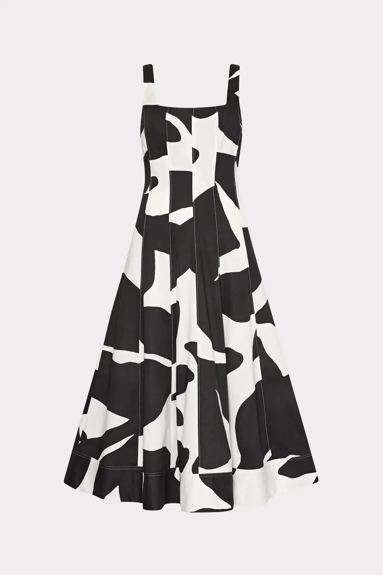 GRAND FOLIAGE POPLIN MIDI