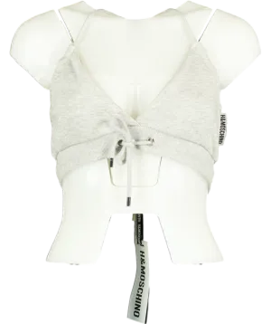 H&M Grey X Moschino Halter Neck Bra Top UK 8
