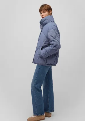 High Collar Blue Jacket