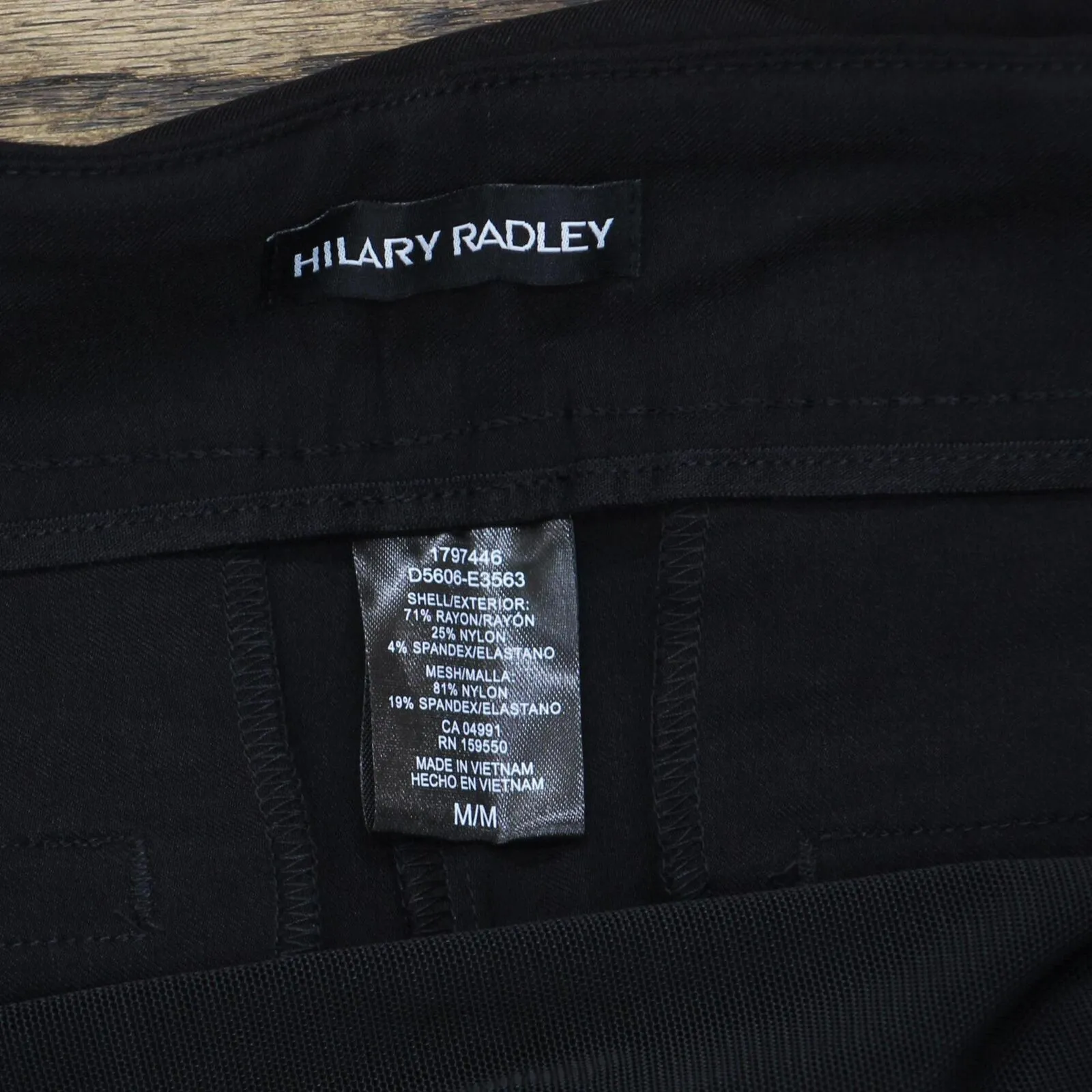 Hilary Radley Womens Ponte Pull-On Mid Rise Slim Leg Pants 1797446