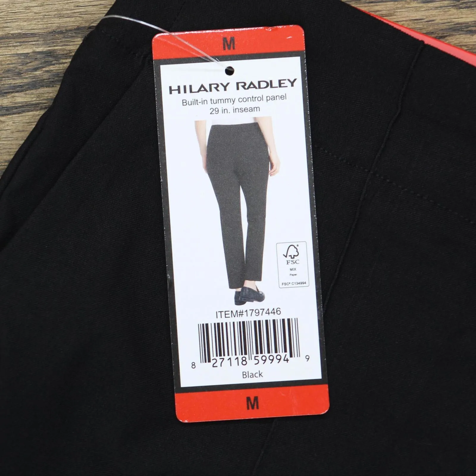 Hilary Radley Womens Ponte Pull-On Mid Rise Slim Leg Pants 1797446