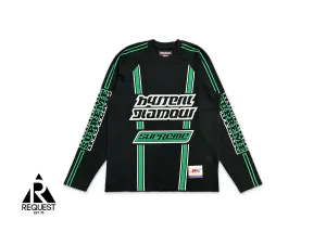 Hysteric Glamour Mesh Long-Sleeve Jersey "Black/Green"
