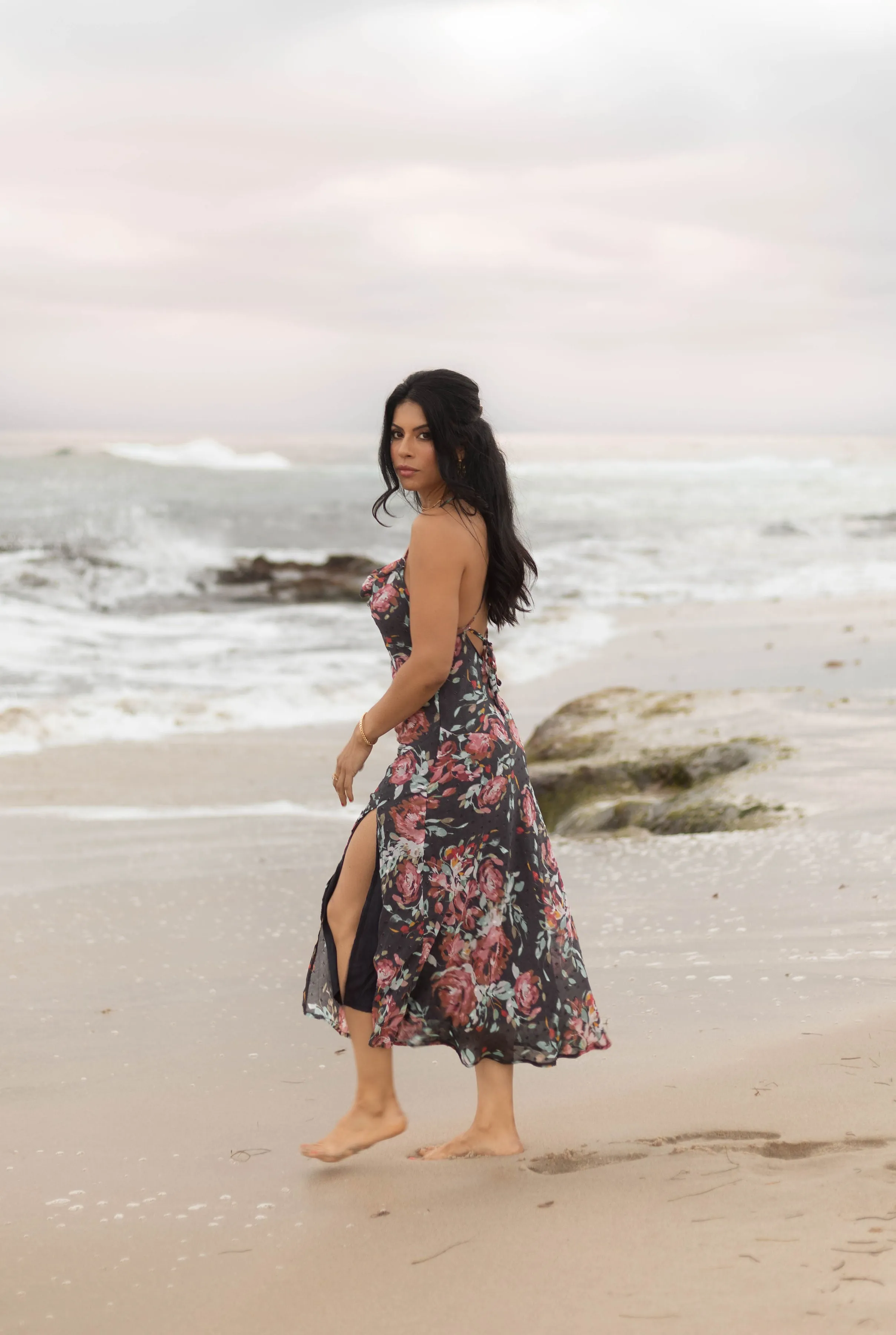 I Still Believe Floral Midi Dress