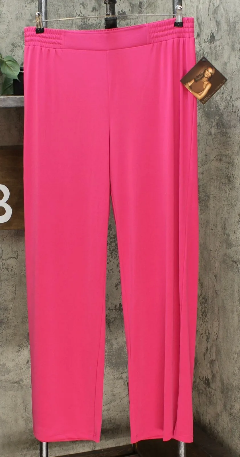 IMAN Women's Tall  2 Pairs Global Chic Luxury Resort Palazzo Pants