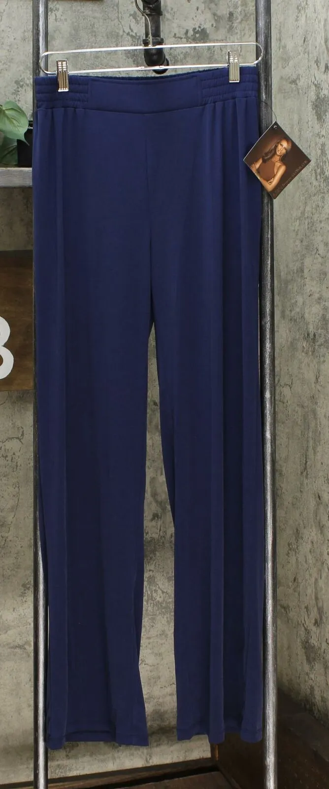 IMAN Women's Tall  2 Pairs Global Chic Luxury Resort Palazzo Pants