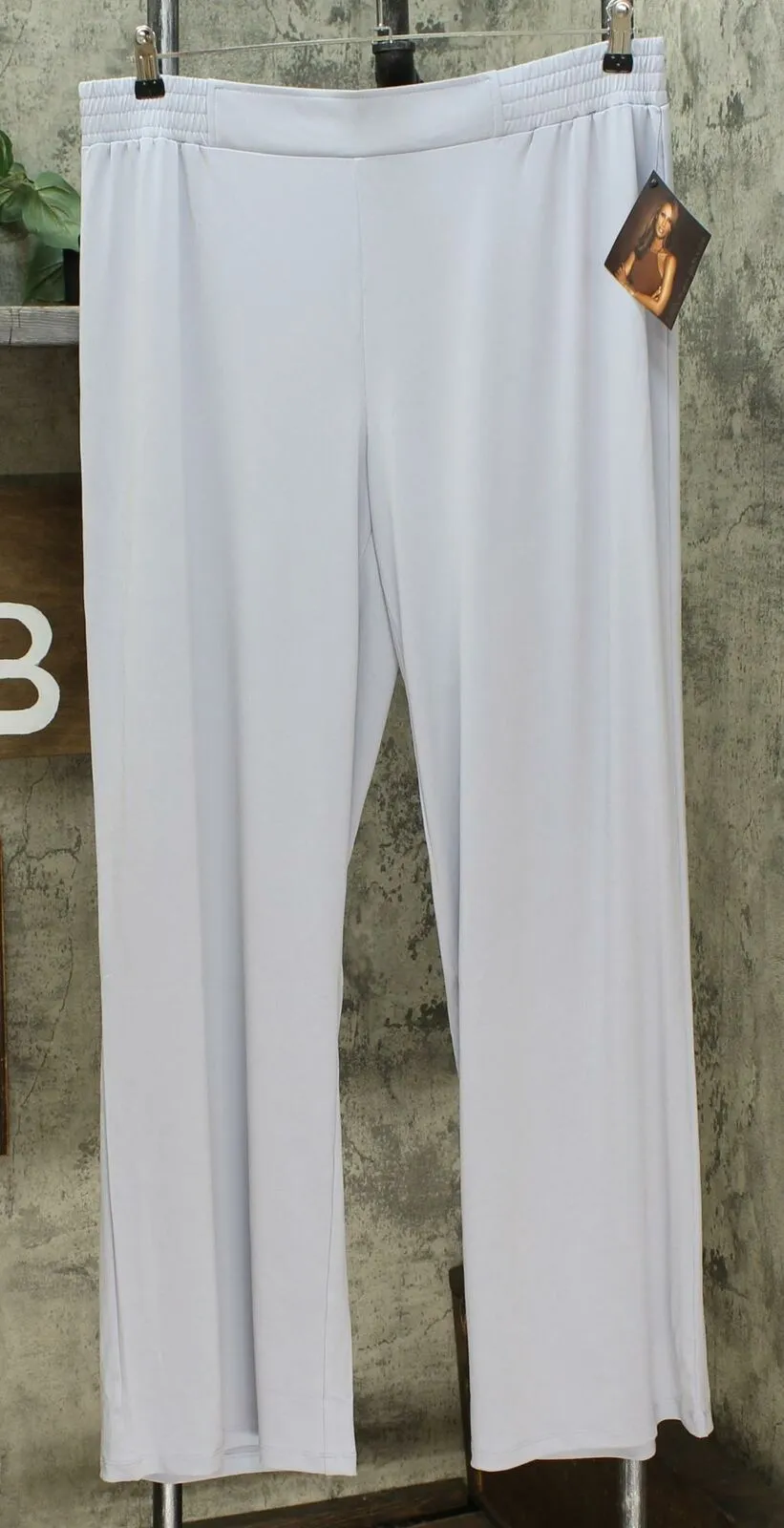 IMAN Women's Tall  2 Pairs Global Chic Luxury Resort Palazzo Pants