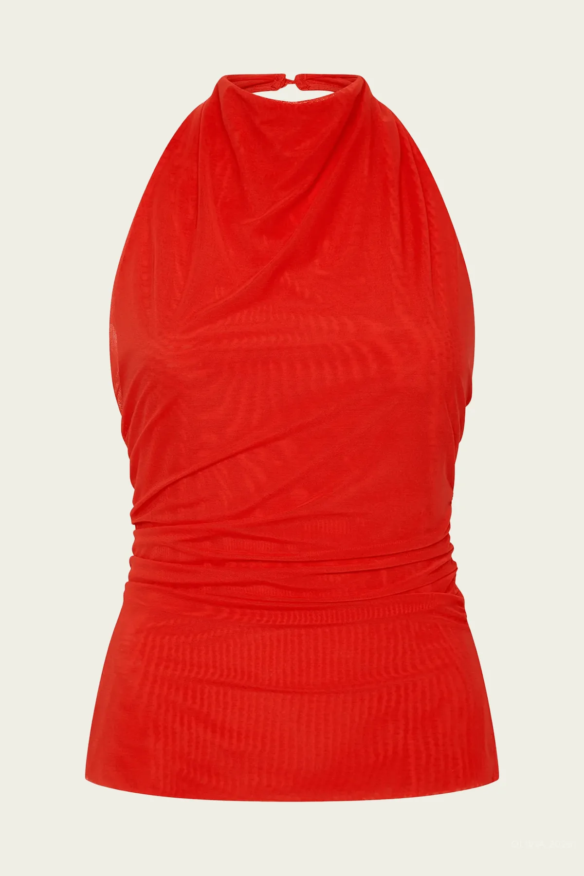 Jacques Mesh Halter Top in Pomelo