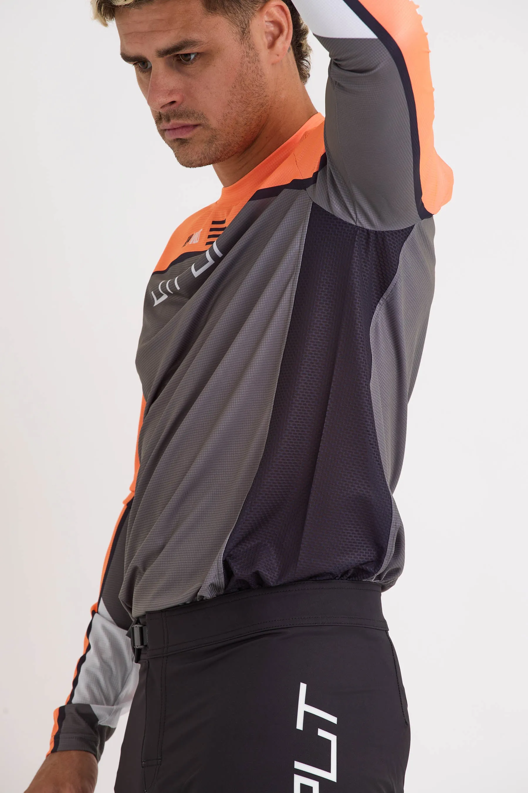 Jetpilot Vault Rx Moto Jersey - Grey