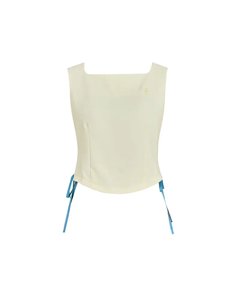J.Jane Side Slit Vest - Yellow