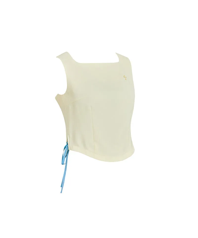 J.Jane Side Slit Vest - Yellow