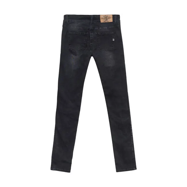 JOHN DOE BETTY HIGH WAIST XTM JEANS DARK BLACK. Damemodell (Høy midje)