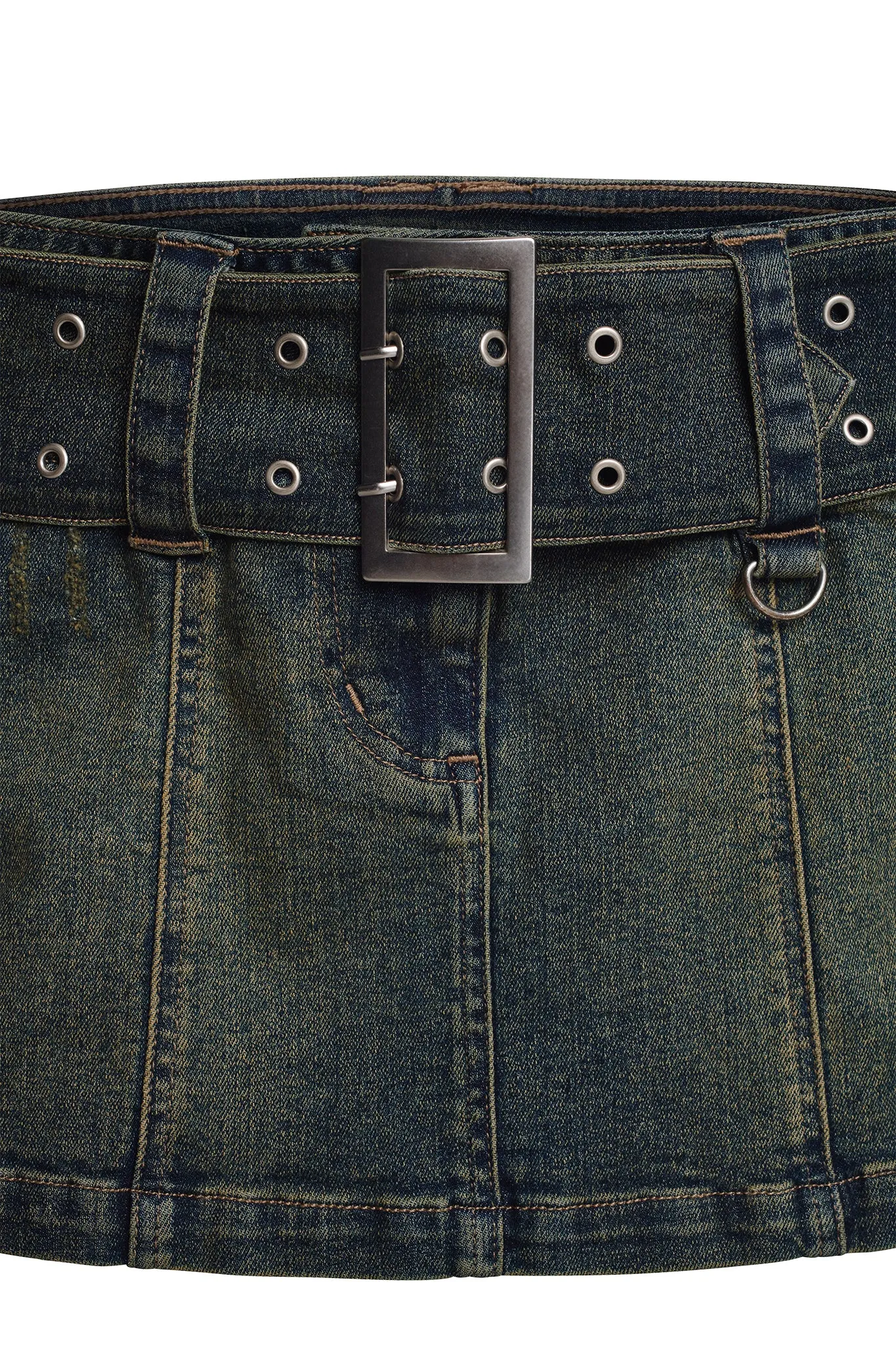 JORDAN DENIM SKIRT - ANTIQUE DARK WASH