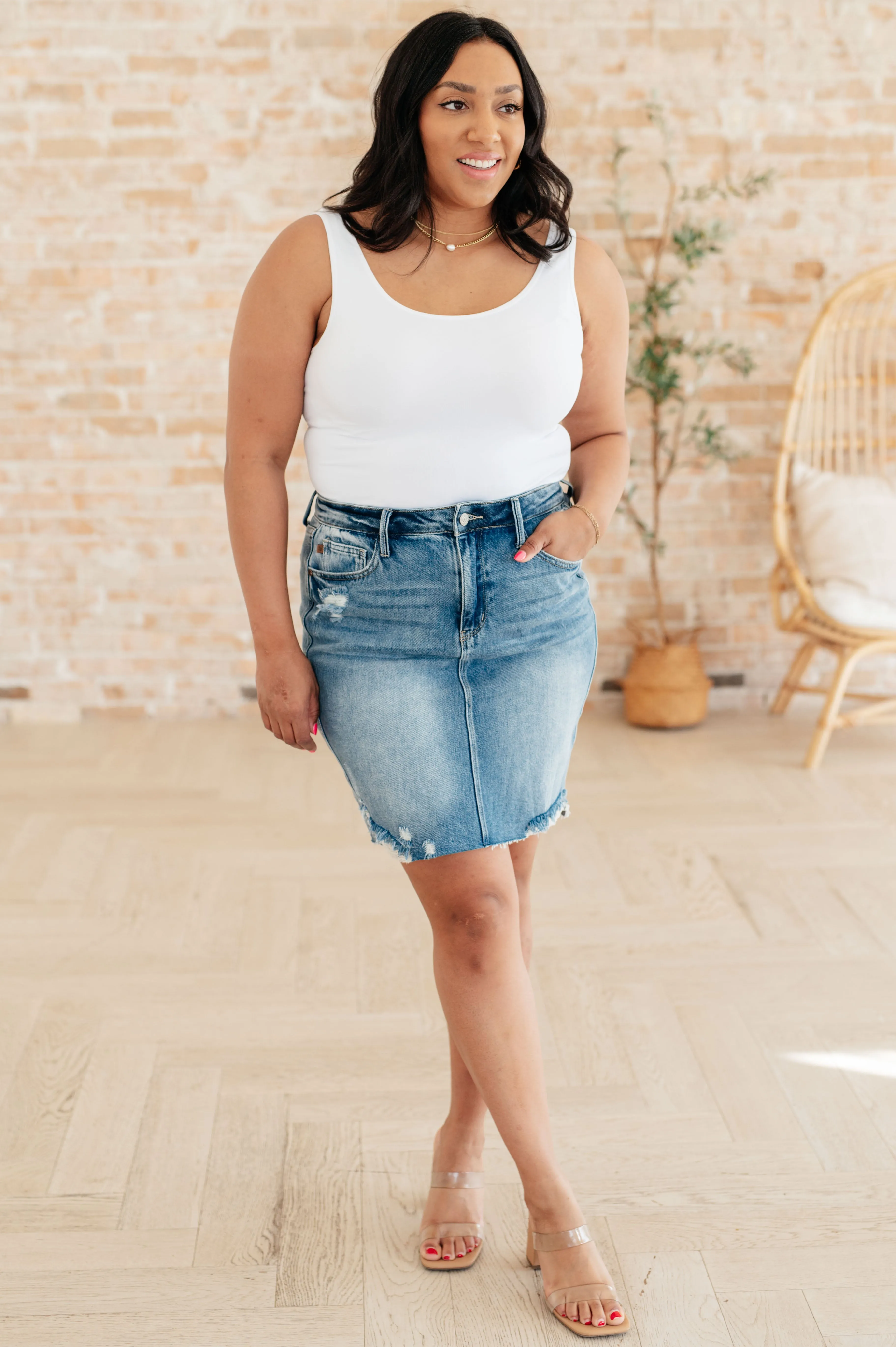 Judy Blue Magic Denim Skirt
