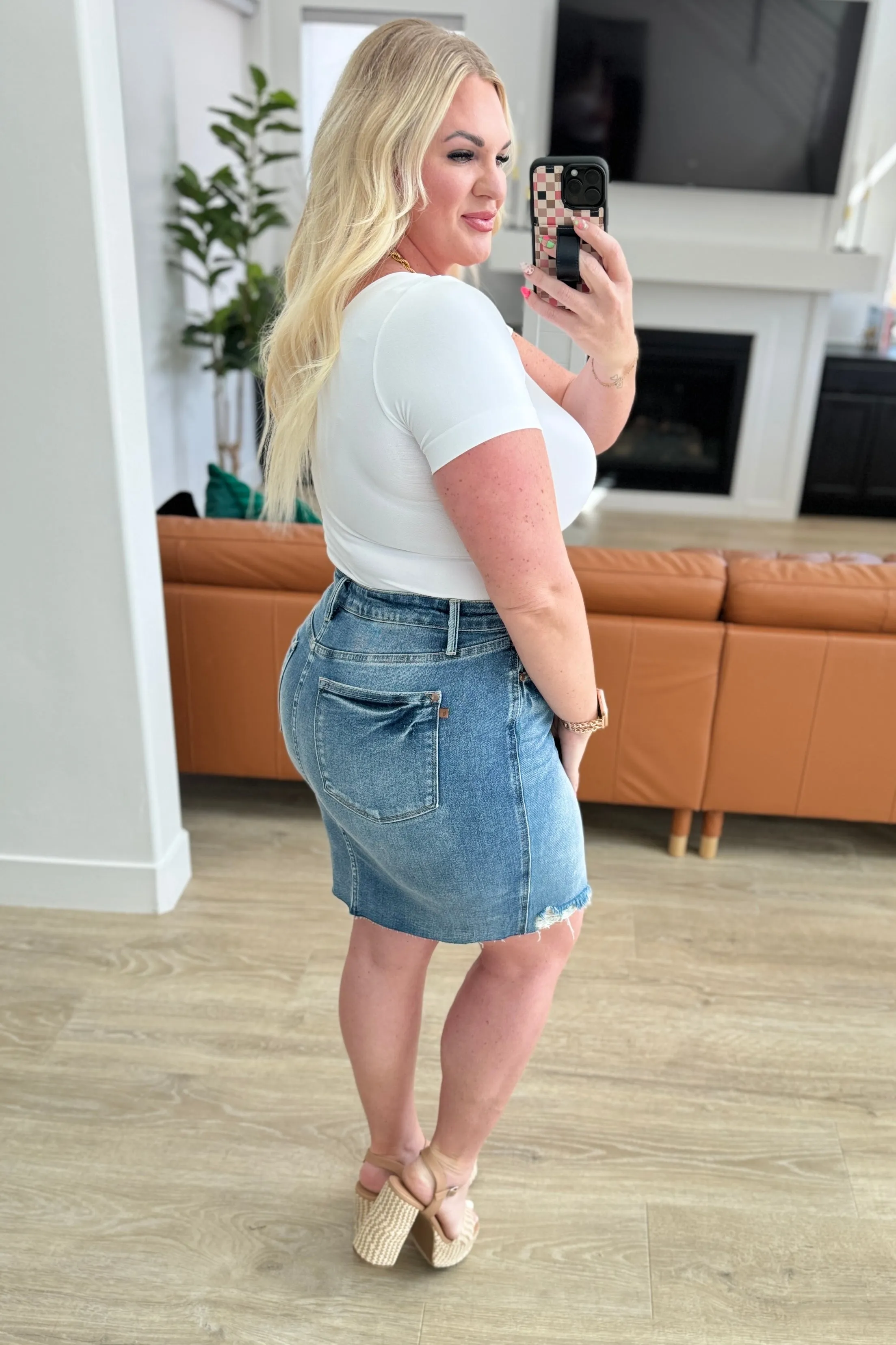 Judy Blue Magic Denim Skirt
