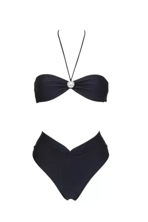 Juno Bikini Top in Black