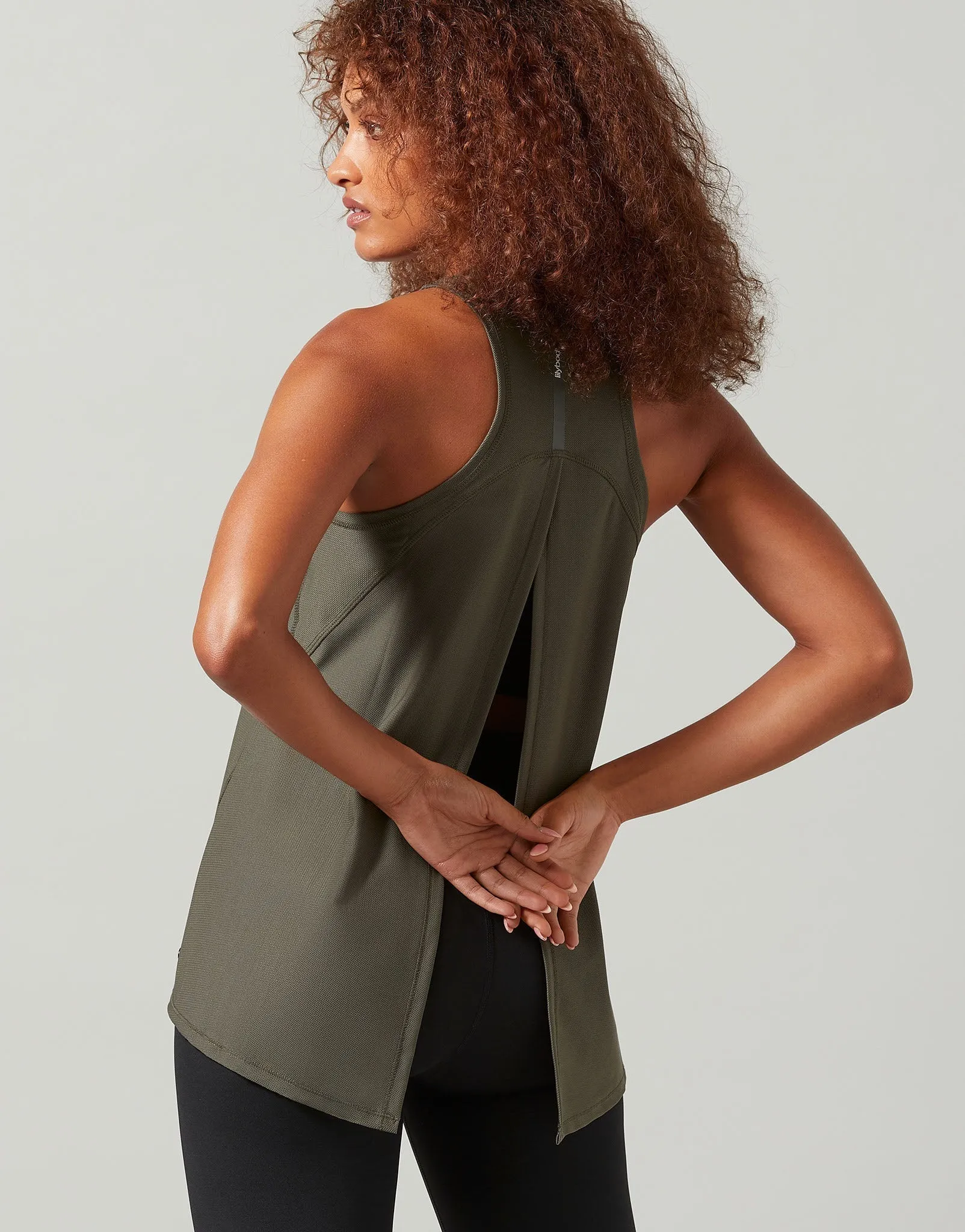 KENDALL Mesh Tank - Olive