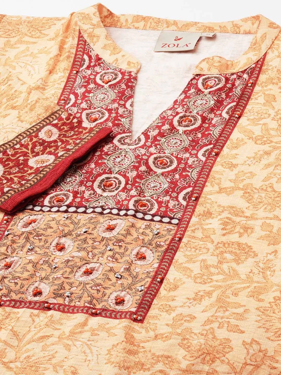 Lemon Comfort Fit Silk Kurta for Women Online in India - Zola
