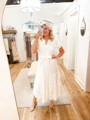 Lilly Eyelet Midi Dress