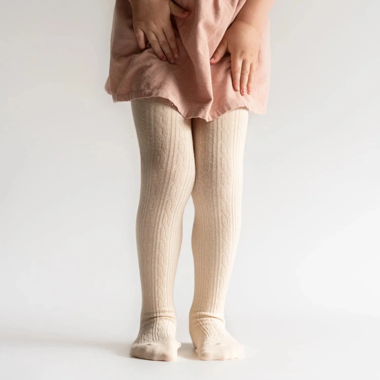 Little Stocking Co Cable Knit Tights