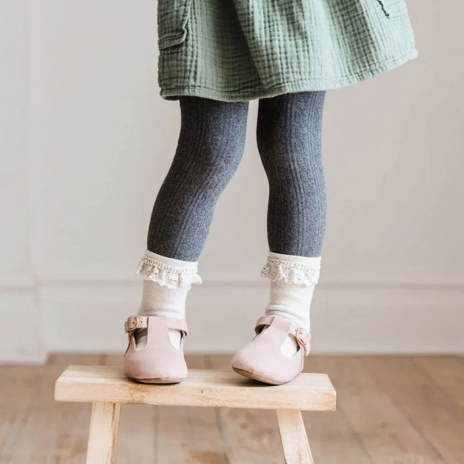 Little Stocking Co Cable Knit Tights