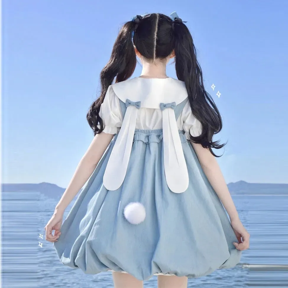 Lolita Bunny Shirt   Strap Dress yc50146