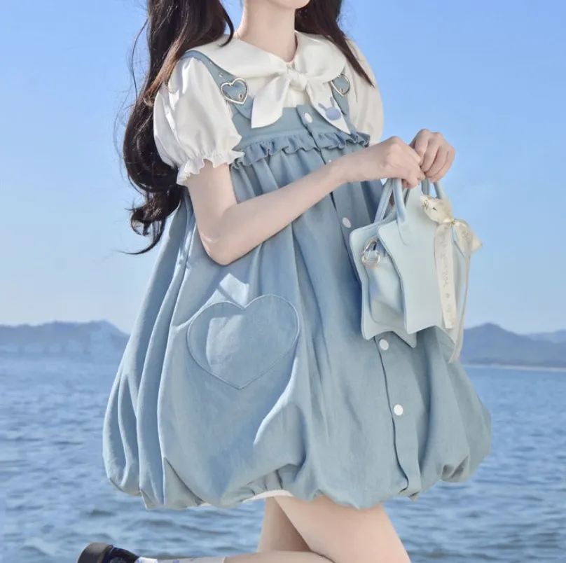 Lolita Bunny Shirt   Strap Dress yc50146