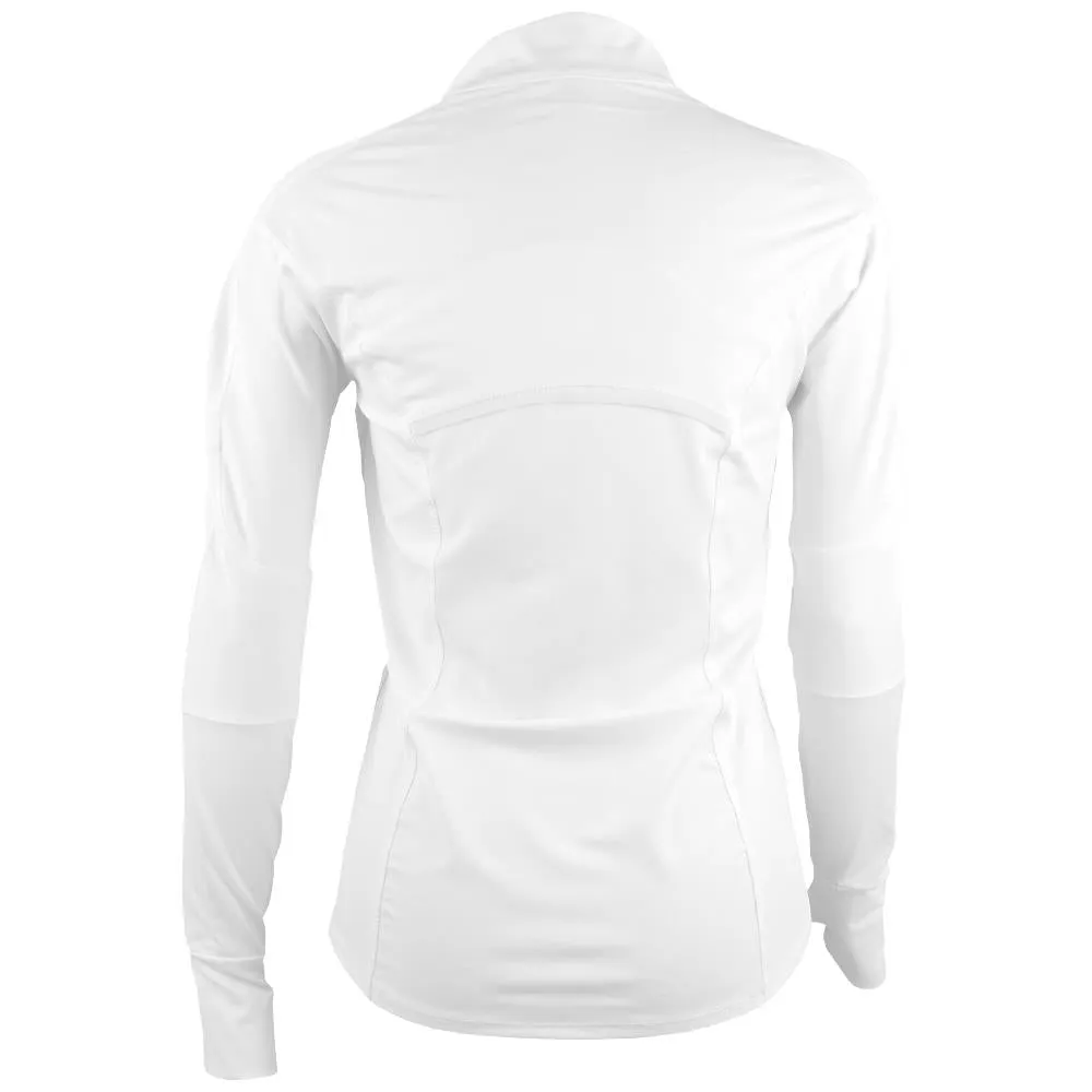 Lucky in Love Women's Essentials 1/4 Zip Longsleeve - White