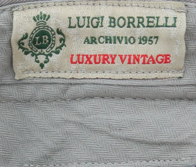 Luigi Borrelli Gray Pants – Size: 38 US / 54 EU