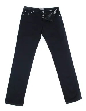 Luigi Borrelli Midnight Navy Blue Pants - 34 US / 50 EU