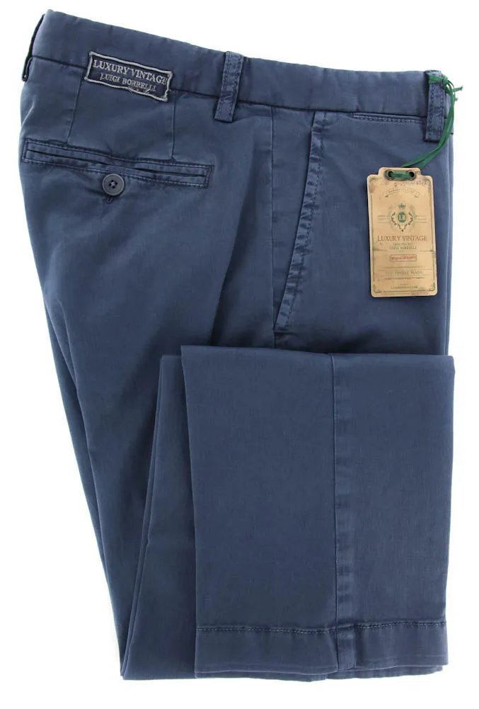 Luigi Borrelli Navy Blue Pants - 32 US / 48 EU