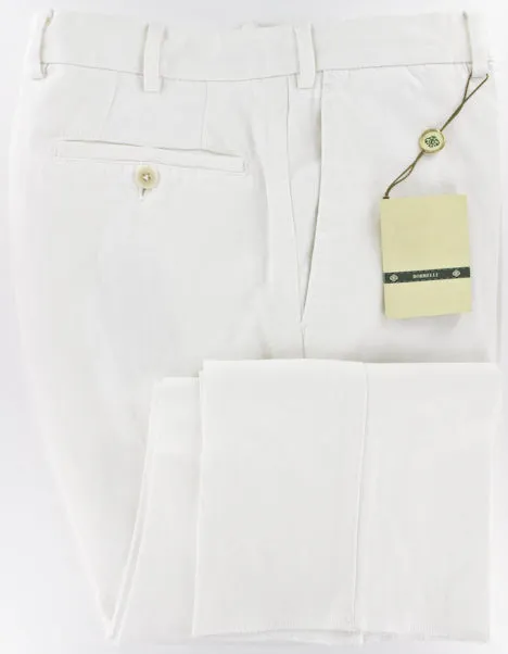 Luigi Borrelli White Pants – Size: 44 US / 60 EU