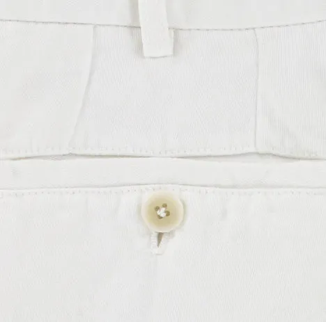 Luigi Borrelli White Pants – Size: 44 US / 60 EU