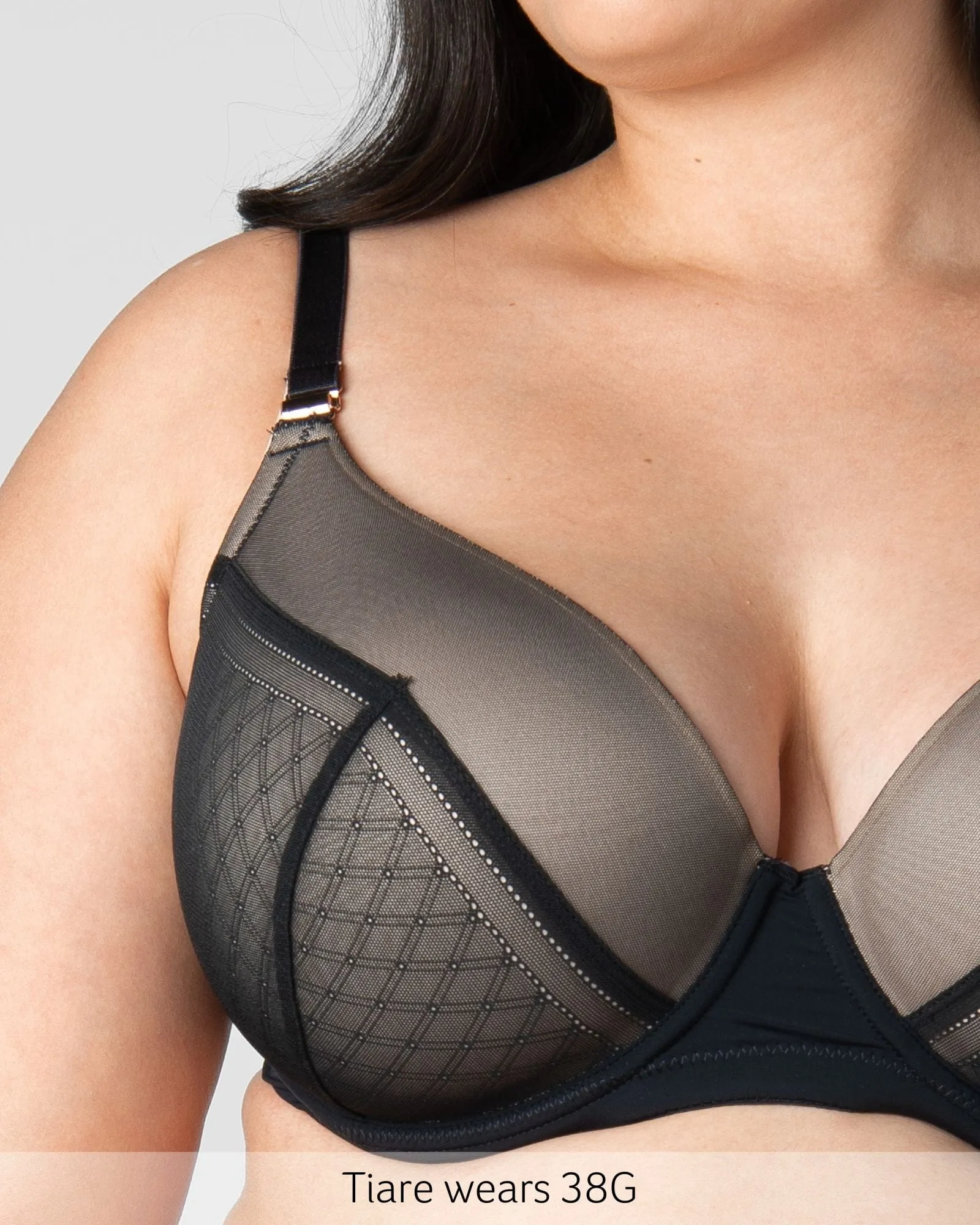 Lunar Plunge T-Shirt Nursing Bra - Black