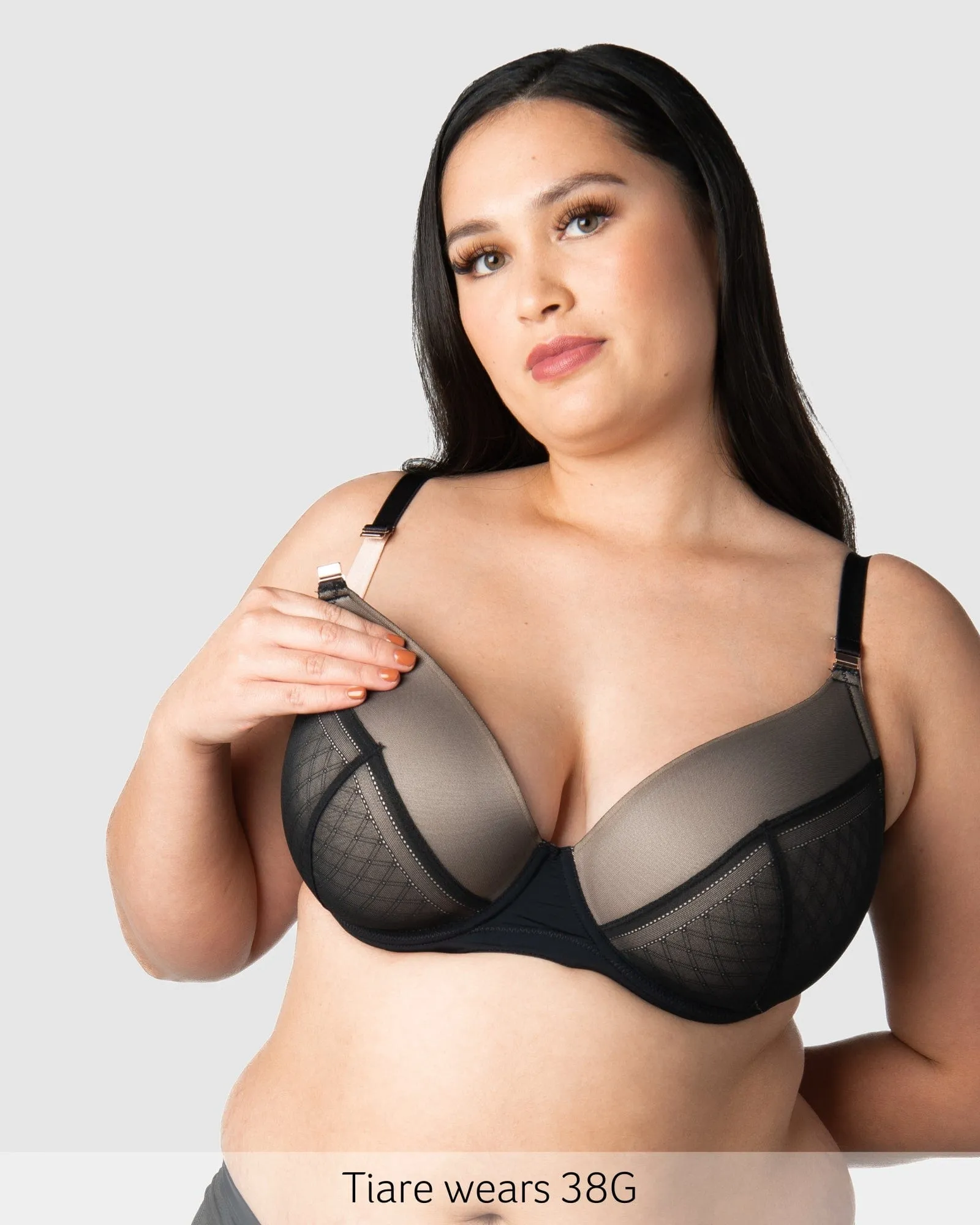 Lunar Plunge T-Shirt Nursing Bra - Black