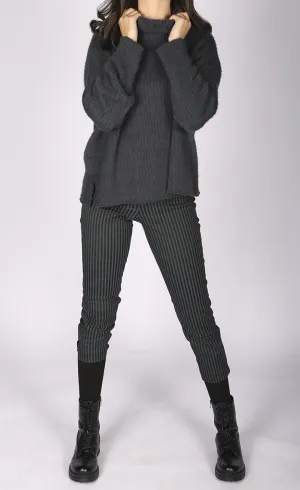 Luukaa Striped Lycra Pant