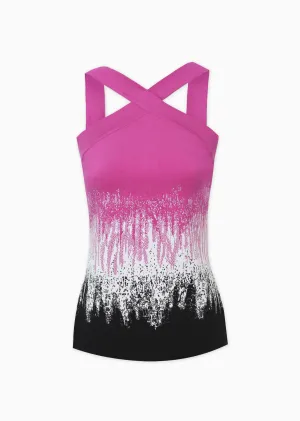 Maddy - Ombré Top with Cross Strap Front