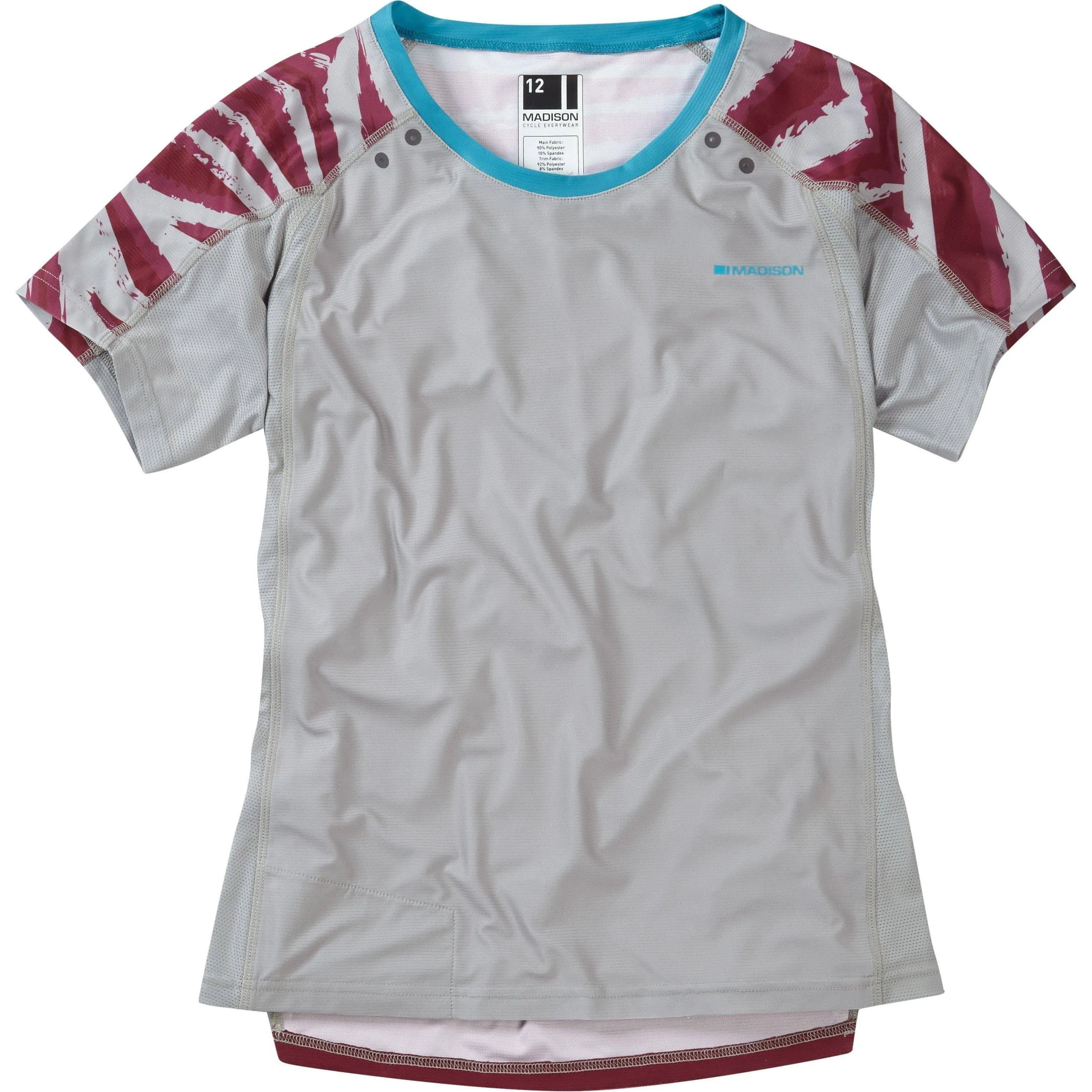 Madison Flux Enduro Short Sleeve Womens Cycling Jersey - Grey