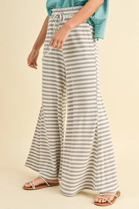 MALLORY STRIPED PALAZZO PANTS