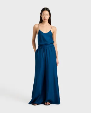 Marfa Silk Palazzo Pant - Tropico