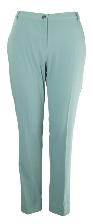 MARINA RINALDI Women's Turquoise Regio Super Slim Pants $355 NWT