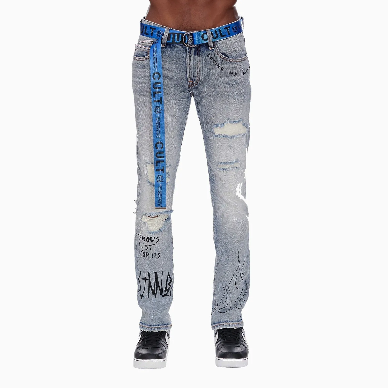 Men's Belted Rocker Slim Pant