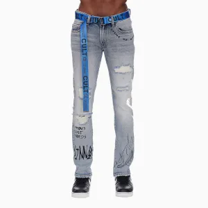 Men's Belted Rocker Slim Pant
