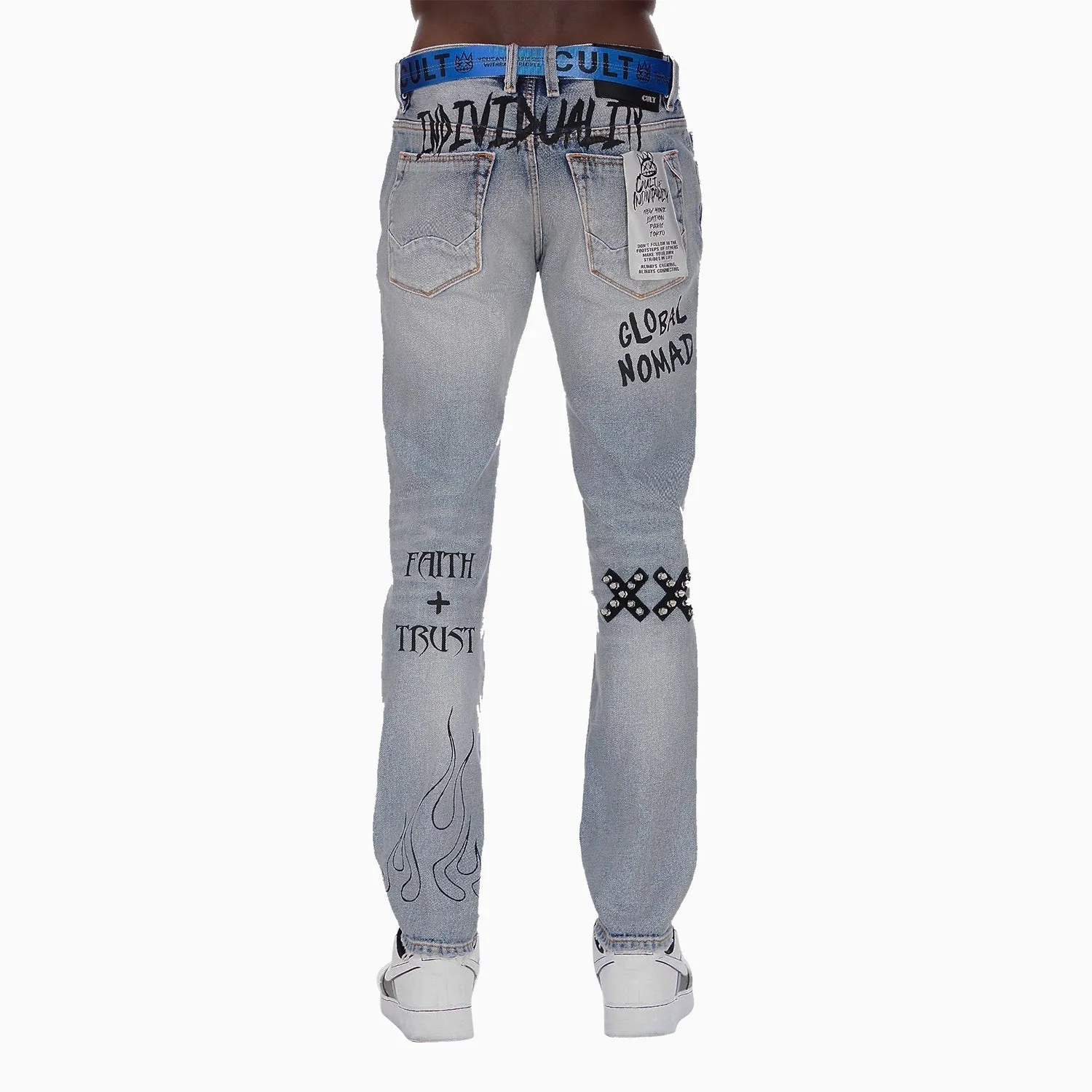 Men's Belted Rocker Slim Pant