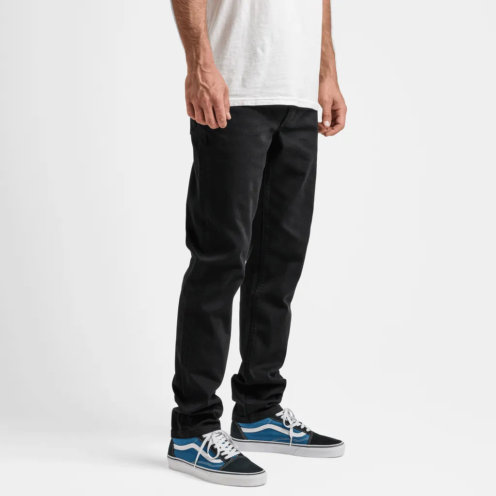 Men's Roark Hwy 133 5-Pocket Slim Straight Fit Twill Jeans - Black