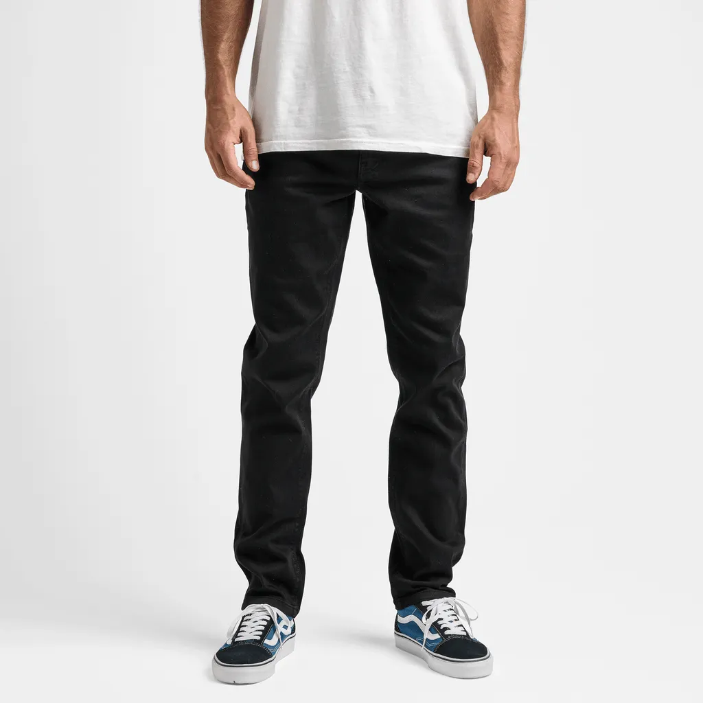Men's Roark Hwy 133 5-Pocket Slim Straight Fit Twill Jeans - Black