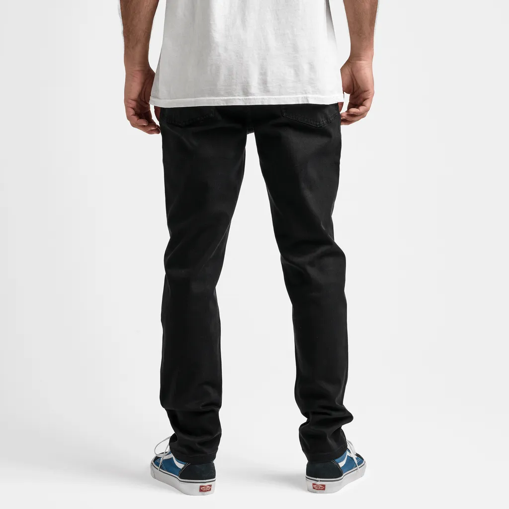Men's Roark Hwy 133 5-Pocket Slim Straight Fit Twill Jeans - Black