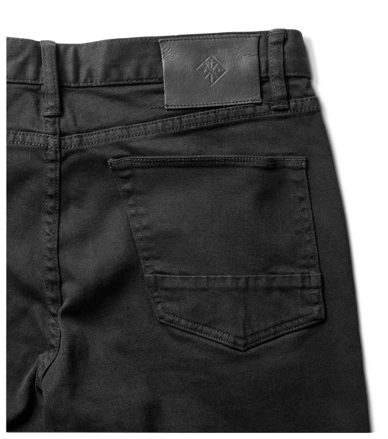 Men's Roark Hwy 133 5-Pocket Slim Straight Fit Twill Jeans - Black
