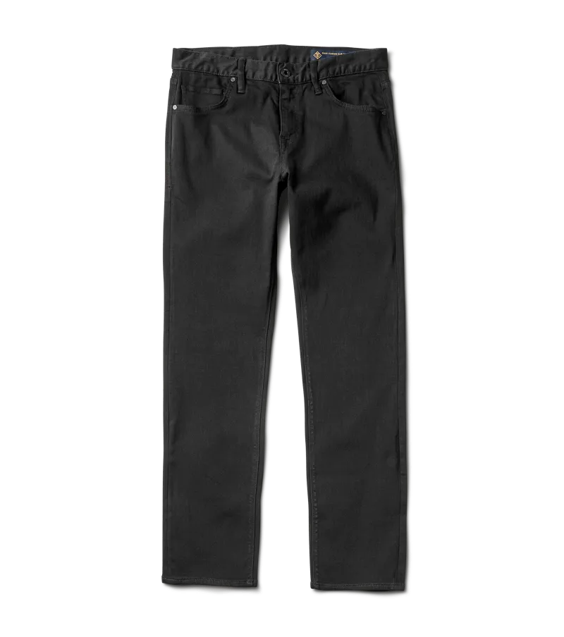 Men's Roark Hwy 133 5-Pocket Slim Straight Fit Twill Jeans - Black